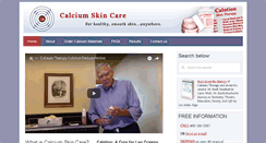 Desktop Screenshot of calciumskincare.com