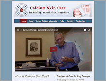 Tablet Screenshot of calciumskincare.com
